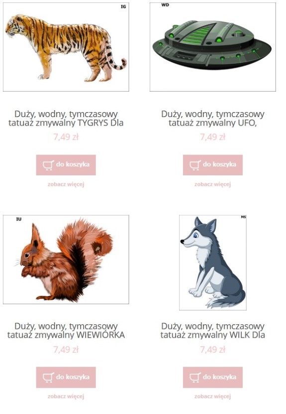 tatuaze-zmywalne-allegro