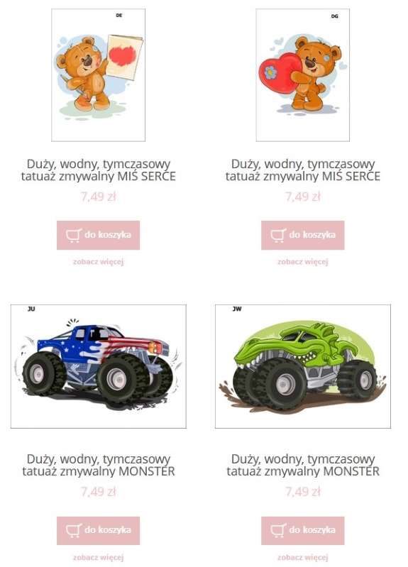 tatuaze-dla-dzieci-samochody